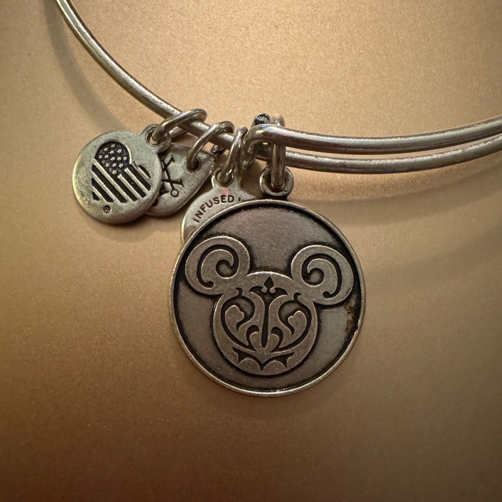 Disney Alex and Ani Bracelet Mickey Filigree Icon